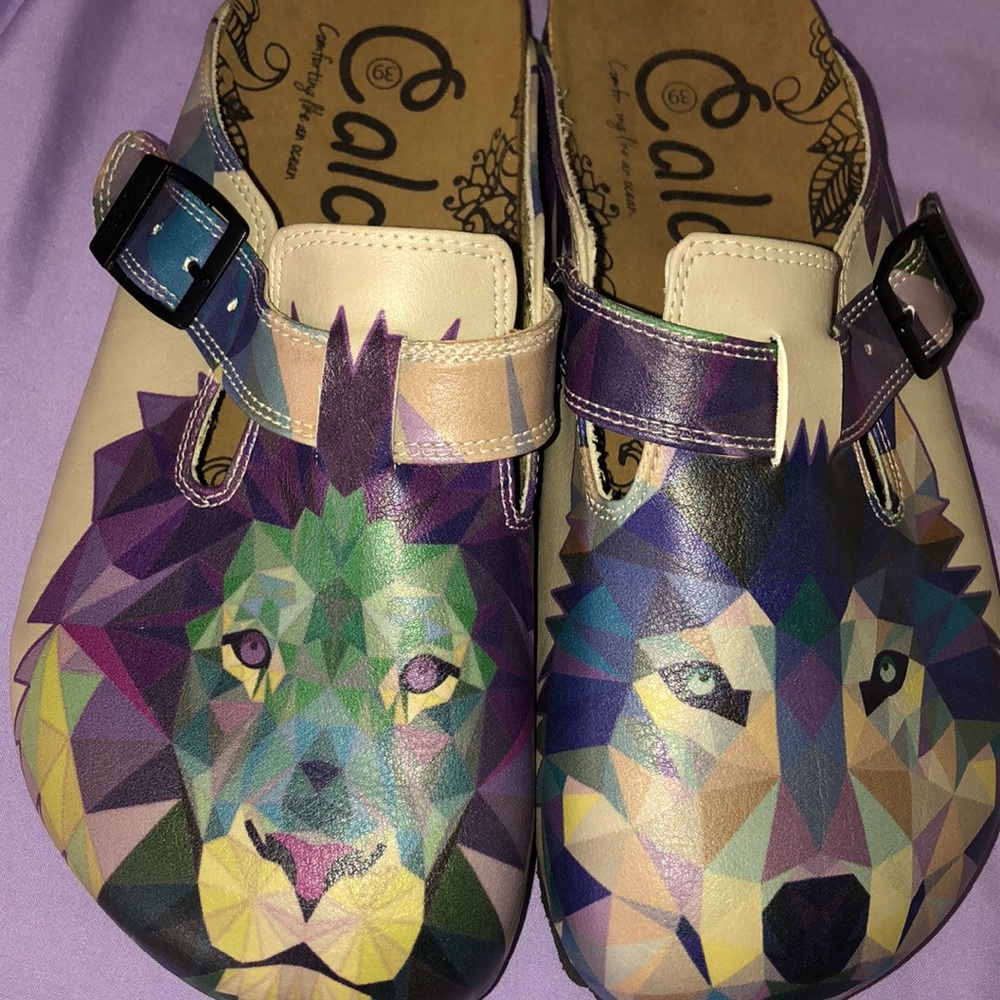 Calceo new clogs Lion Wolf size 39